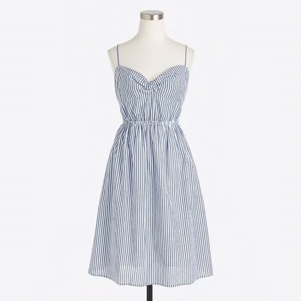 J. Crew pinstriped dress